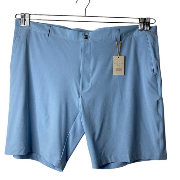 Peter Millar Shackleford Performance Hybrid Golf Short Cottage Blue Men’s 44 New - Picture 10 of 10